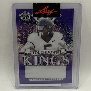 Leaf Metal TD Kings Purple Mojo Jaquarii Roberson Rc 1/1 Unsigned Proof NFL Rams